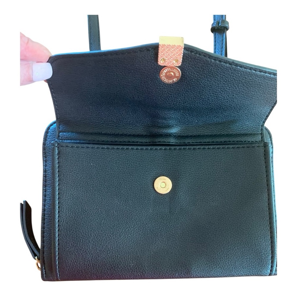 Miztique Black Vegan Leather Crossbody Bag - Picture 3 of 8